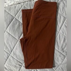 Athleta Rust High-Waisted Leggings